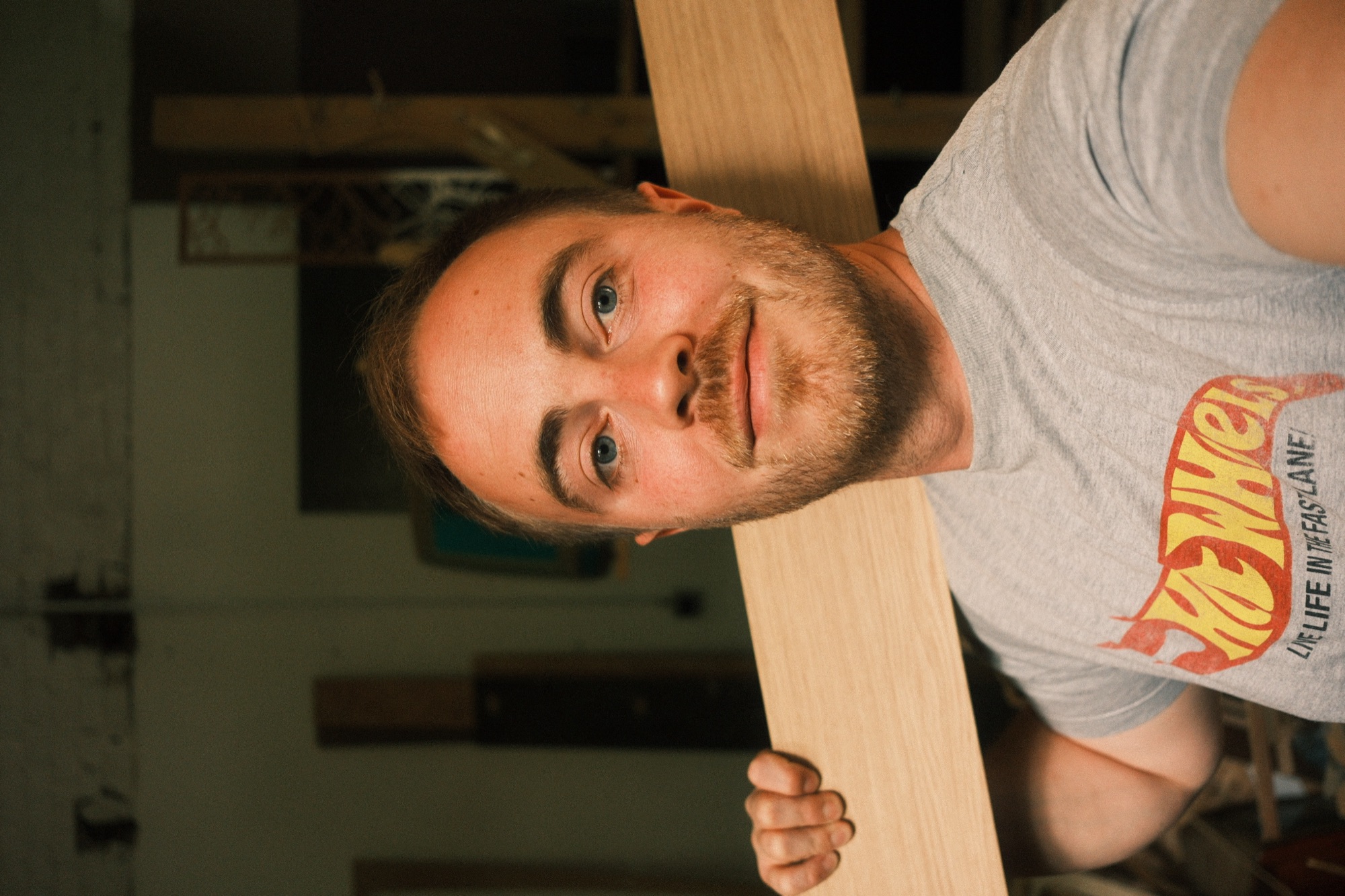 Renaud Warin dans son atelier